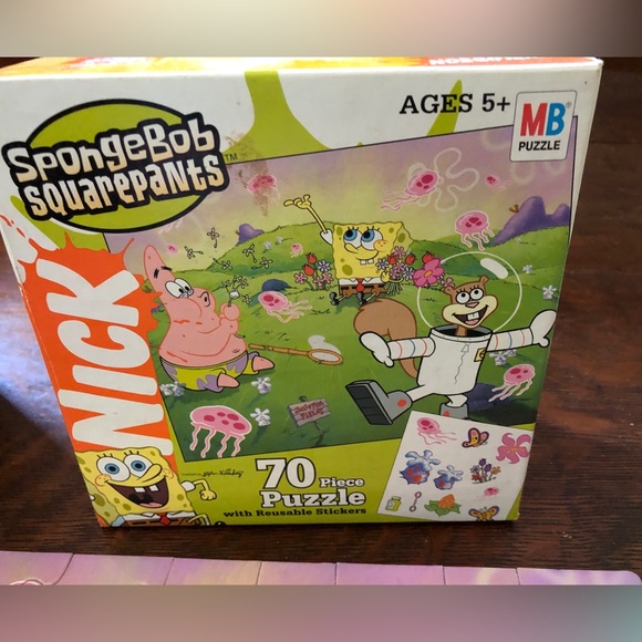 3 Jigsaw Puzzles, 5 & up, SpongeBob, Strawberry Shortcake, Dogs Cats Rabbits etc - Picture 4 of 8